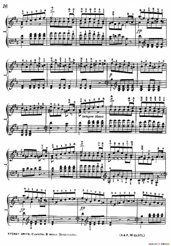 d小调第二钢琴协奏曲（钢琴独奏版）