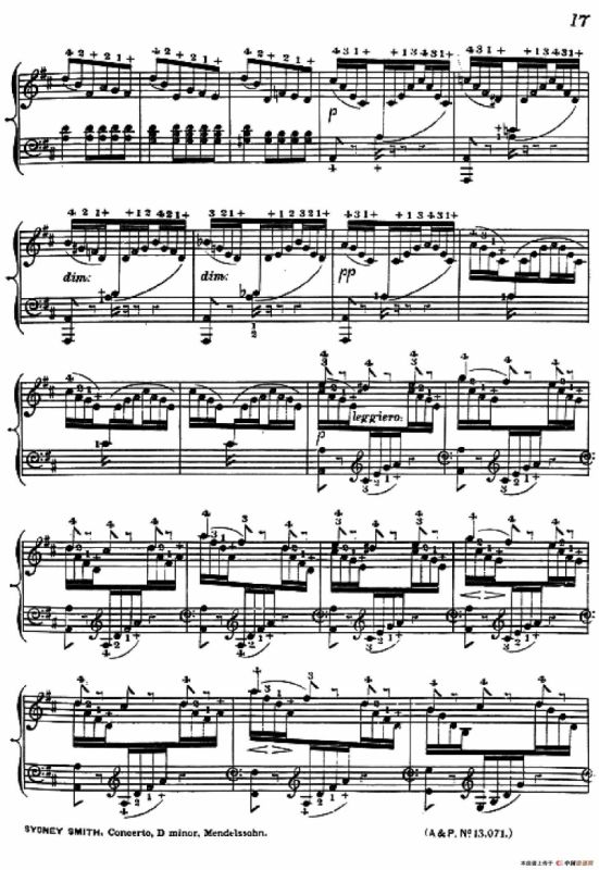 d小调第二钢琴协奏曲（钢琴独奏版）