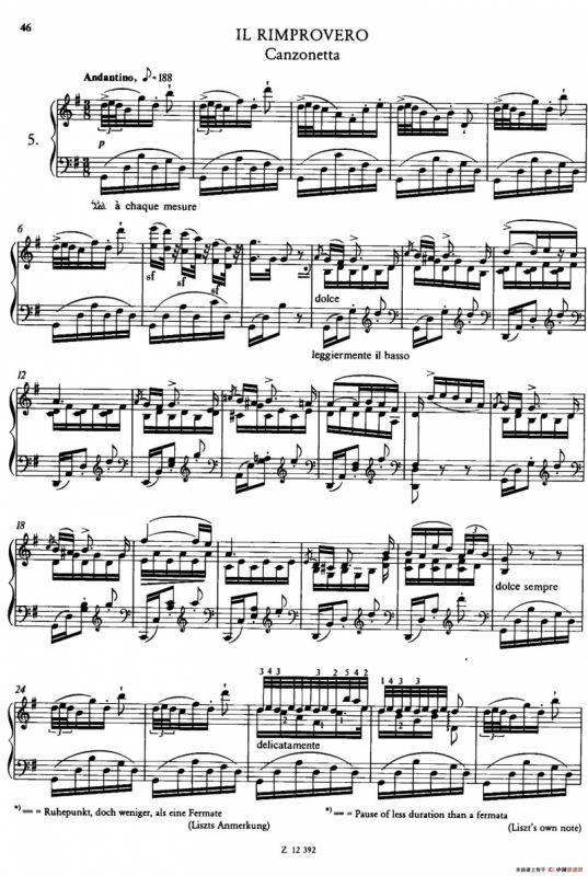 Soirées Musicales S.424（《音乐晚会（全12首）》第5首）