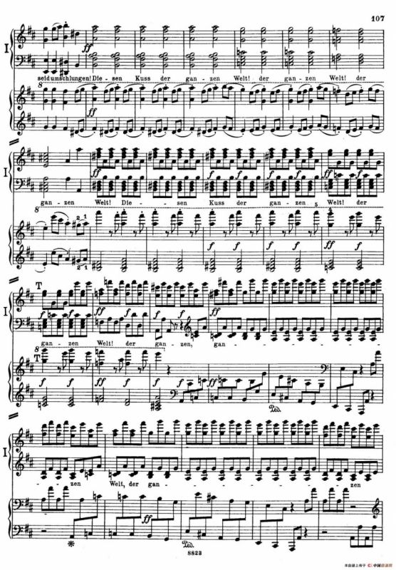 d小调第九交响曲 Op.125（双钢琴P103——109）