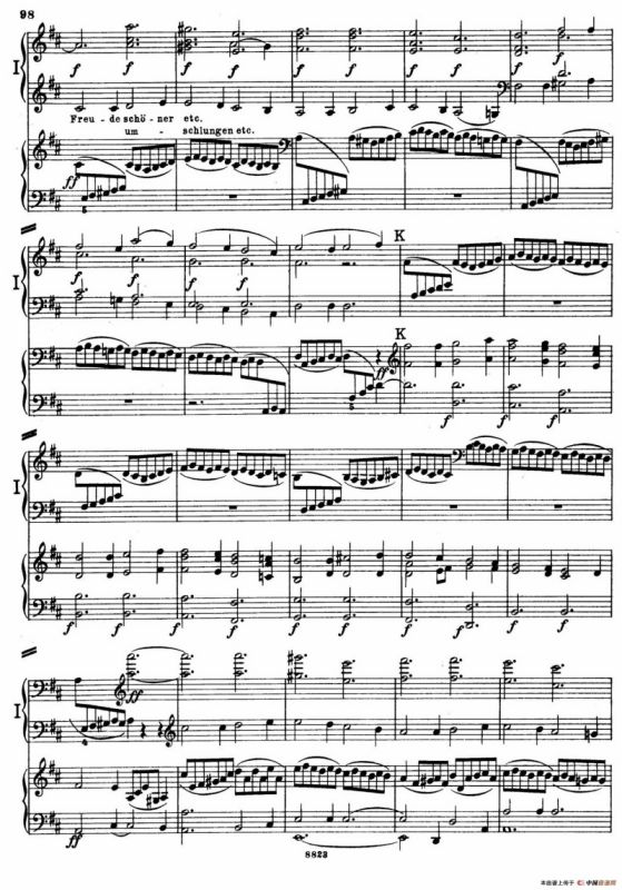 d小调第九交响曲 Op.125（双钢琴P93——102）