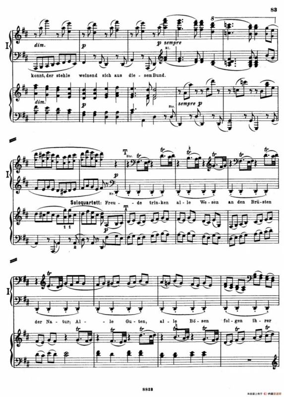 d小调第九交响曲 Op.125（双钢琴P83——92）