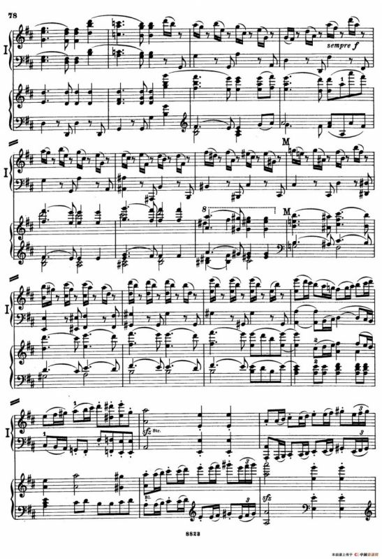 d小调第九交响曲 Op.125（双钢琴P73——82）