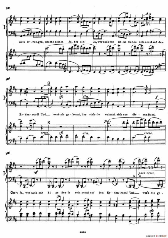 d小调第九交响曲 Op.125（双钢琴P73——82）