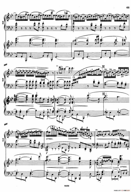 d小调第九交响曲 Op.125（双钢琴P63——72）