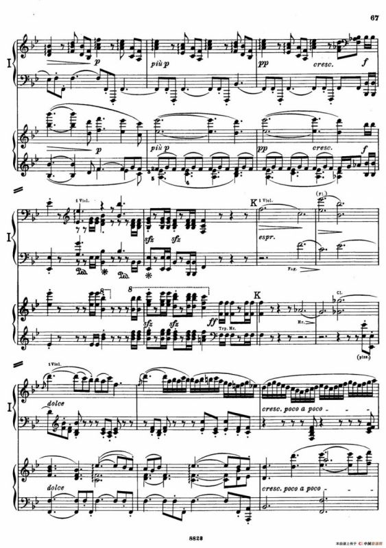 d小调第九交响曲 Op.125（双钢琴P63——72）