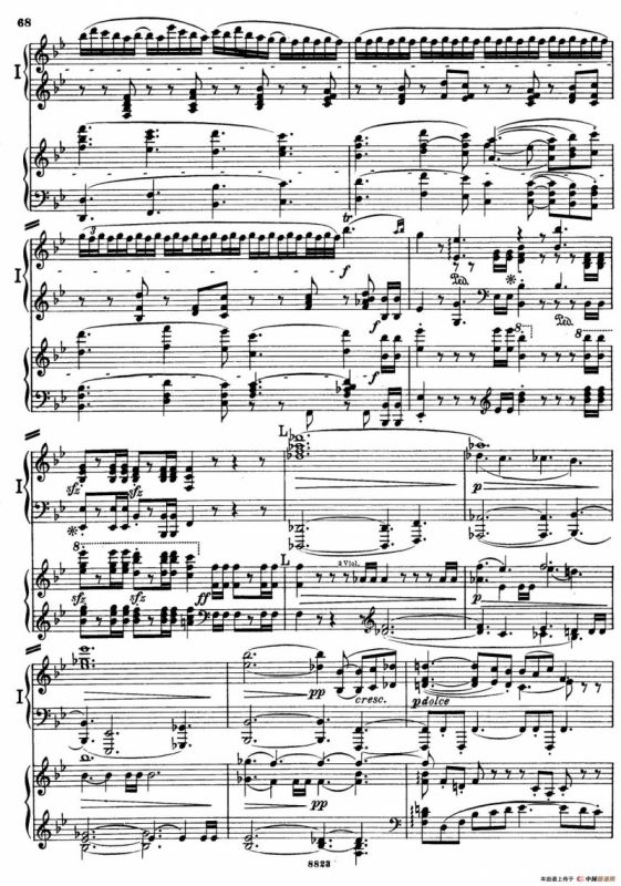 d小调第九交响曲 Op.125（双钢琴P63——72）