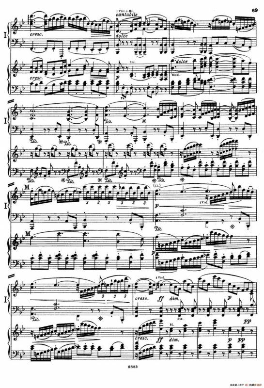 d小调第九交响曲 Op.125（双钢琴P63——72）