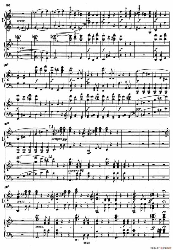 d小调第九交响曲 Op.125（双钢琴P53——62）