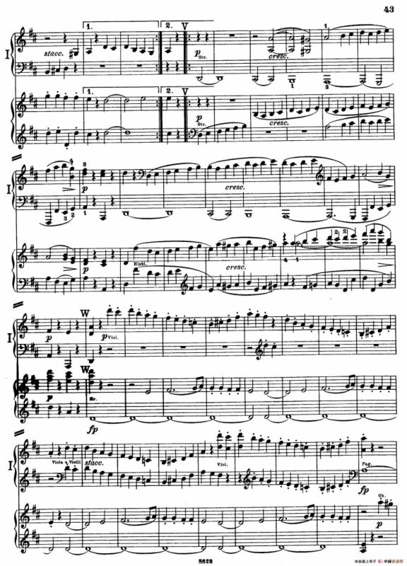 d小调第九交响曲 Op.125（双钢琴P43——52）