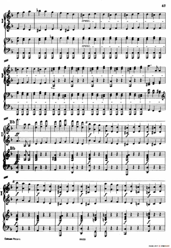 d小调第九交响曲 Op.125（双钢琴P43——52）