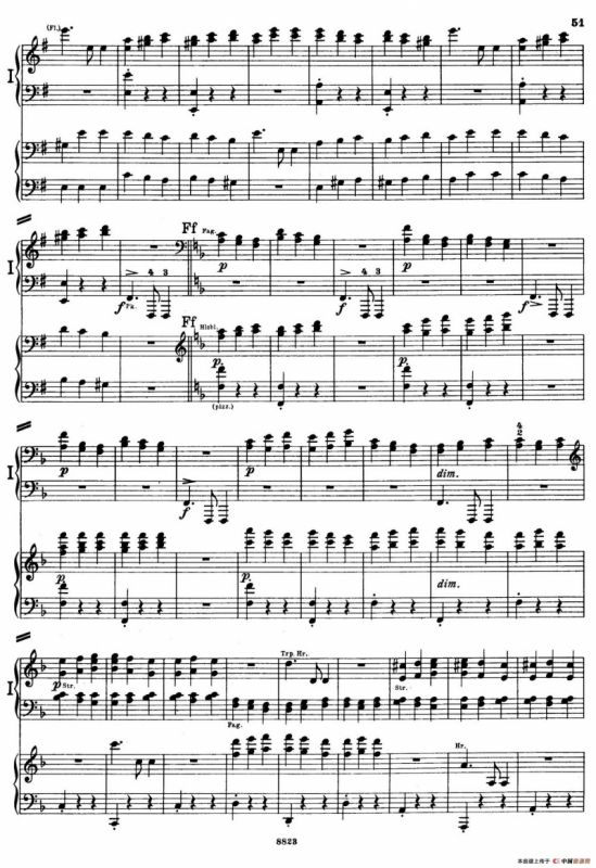 d小调第九交响曲 Op.125（双钢琴P43——52）