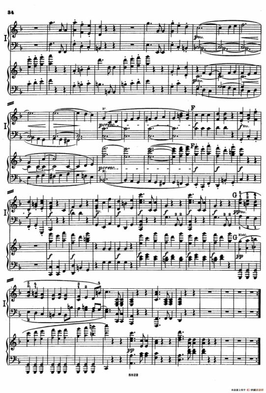 d小调第九交响曲 Op.125（双钢琴P33——42）