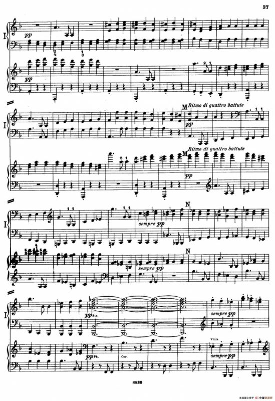 d小调第九交响曲 Op.125（双钢琴P33——42）