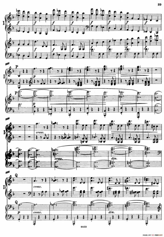 d小调第九交响曲 Op.125（双钢琴P33——42）