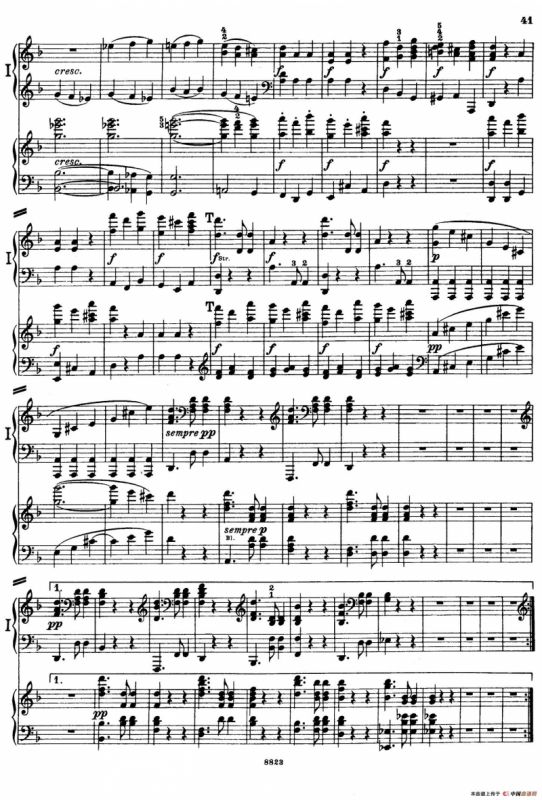 d小调第九交响曲 Op.125（双钢琴P33——42）