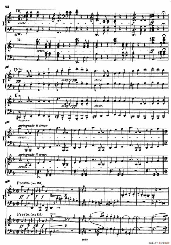 d小调第九交响曲 Op.125（双钢琴P33——42）