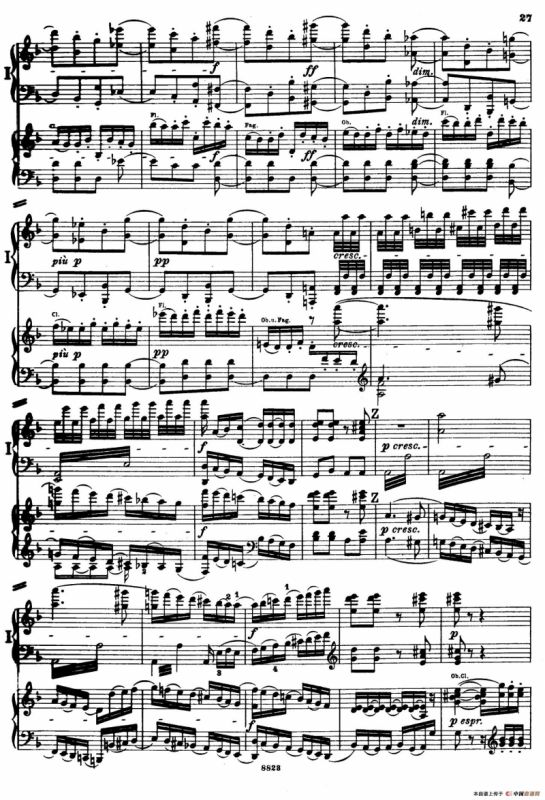 d小调第九交响曲 Op.125（双钢琴P23——32）