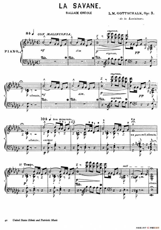 La Savane Op.3（热带草原）