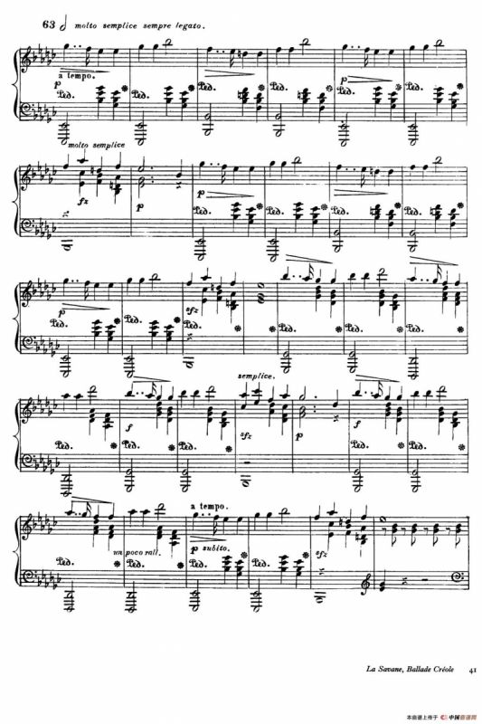 La Savane Op.3（热带草原）