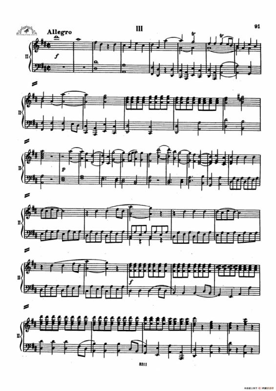 Concerto no 5 K 175 - 2 Piano（Ⅲ）