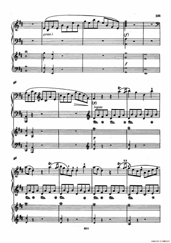 Concerto no 5 K 175 - 2 Piano（Ⅲ）