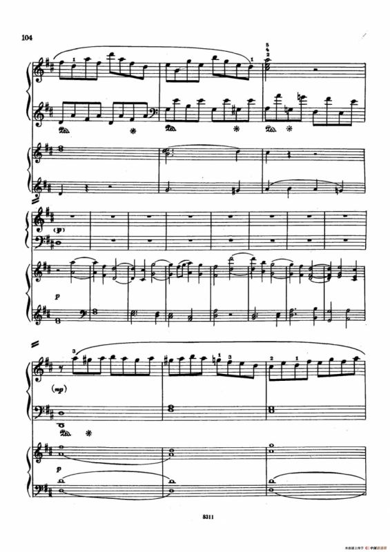 Concerto no 5 K 175 - 2 Piano（Ⅲ）