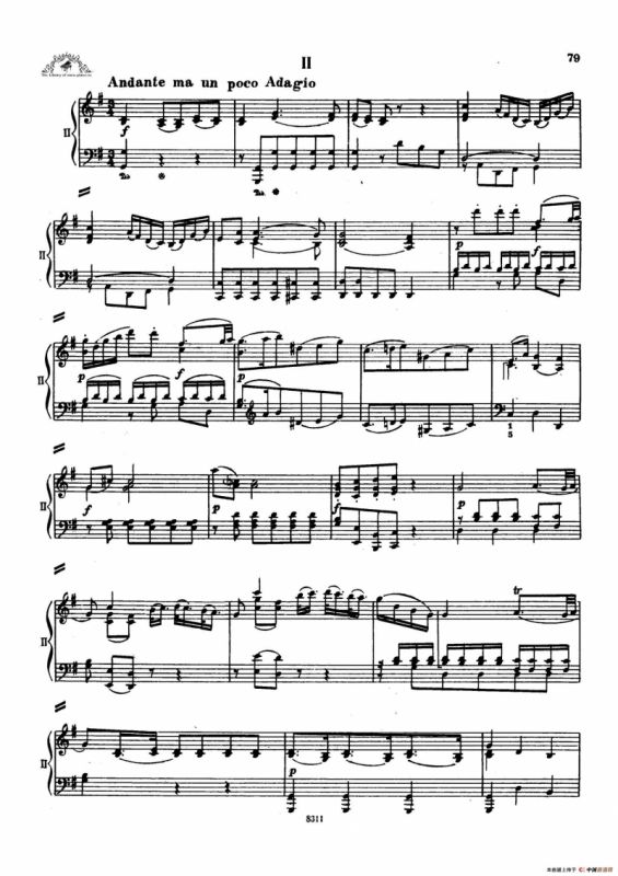 Concerto no 5 K 175 - 2 Piano（Ⅱ）