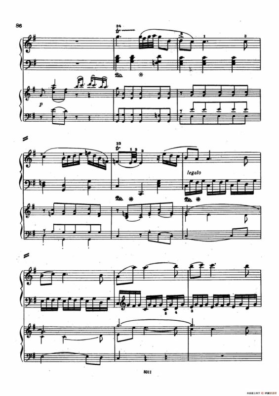Concerto no 5 K 175 - 2 Piano（Ⅱ）