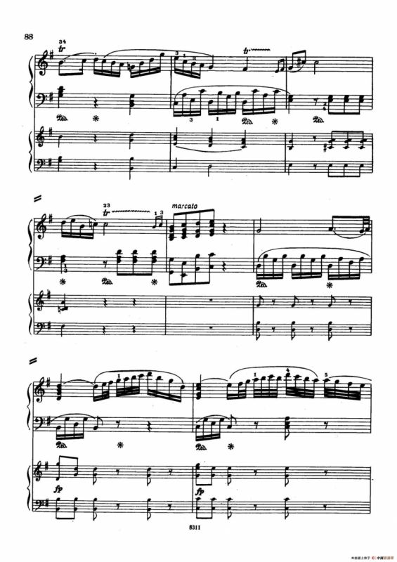 Concerto no 5 K 175 - 2 Piano（Ⅱ）