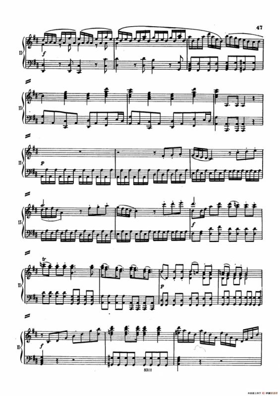 Concerto no 5 K 175 - 2 Piano（Ⅰ）