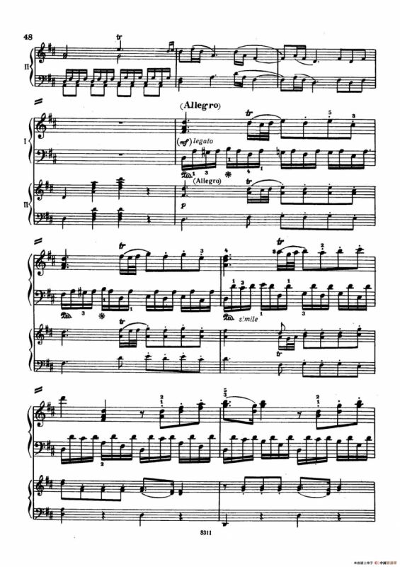 Concerto no 5 K 175 - 2 Piano（Ⅰ）