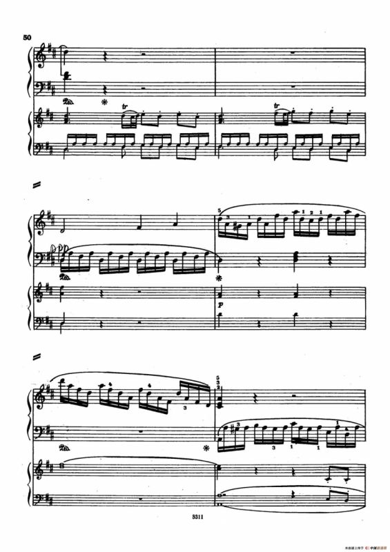 Concerto no 5 K 175 - 2 Piano（Ⅰ）