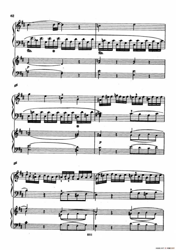 Concerto no 5 K 175 - 2 Piano（Ⅰ）