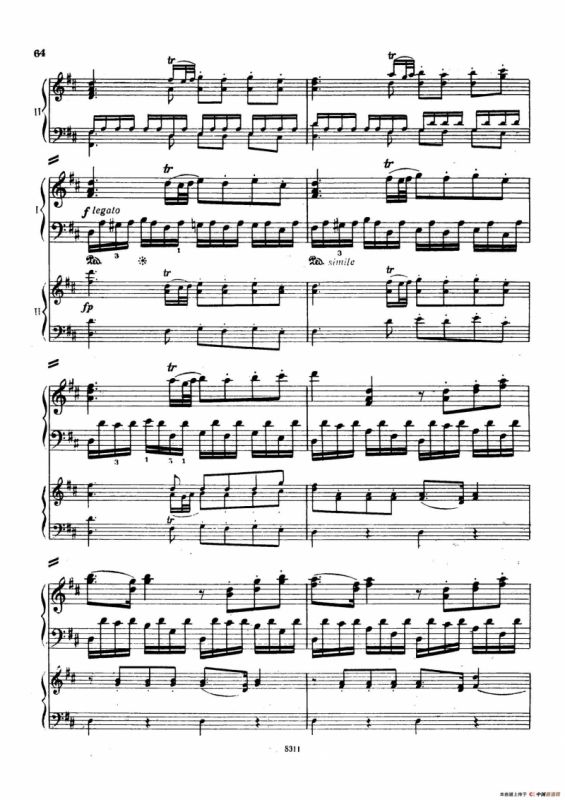 Concerto no 5 K 175 - 2 Piano（Ⅰ）
