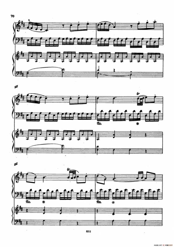 Concerto no 5 K 175 - 2 Piano（Ⅰ）