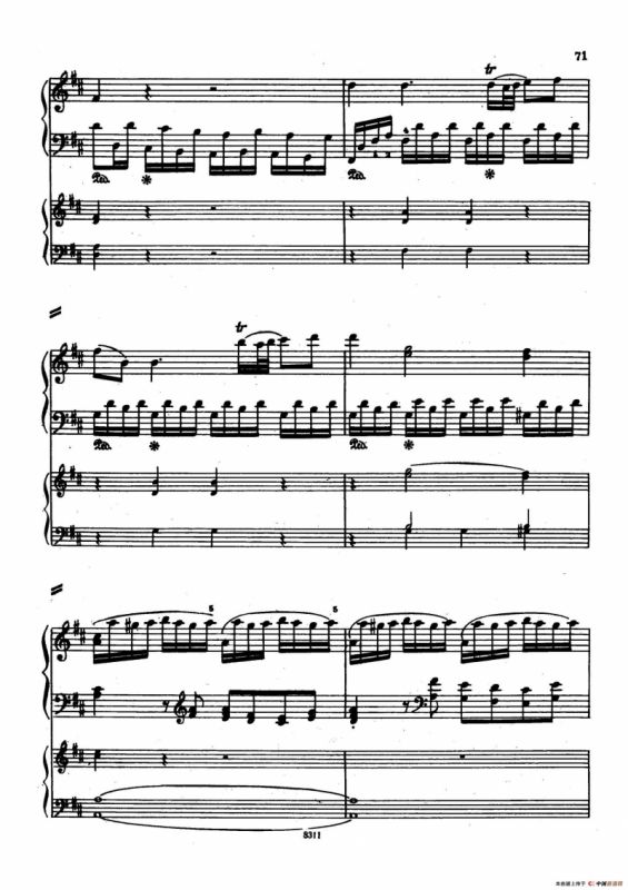 Concerto no 5 K 175 - 2 Piano（Ⅰ）