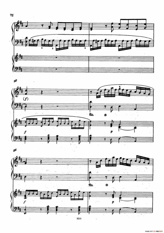 Concerto no 5 K 175 - 2 Piano（Ⅰ）