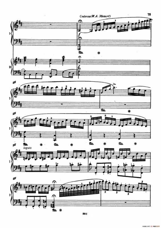 Concerto no 5 K 175 - 2 Piano（Ⅰ）