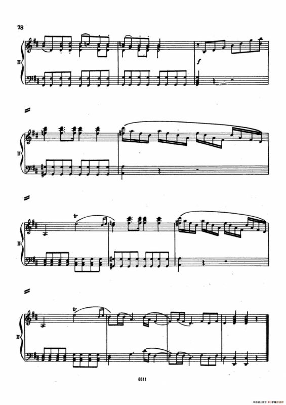 Concerto no 5 K 175 - 2 Piano（Ⅰ）