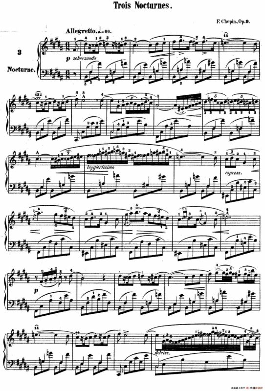 Trois Nocturnes Op.9（Ⅲ）