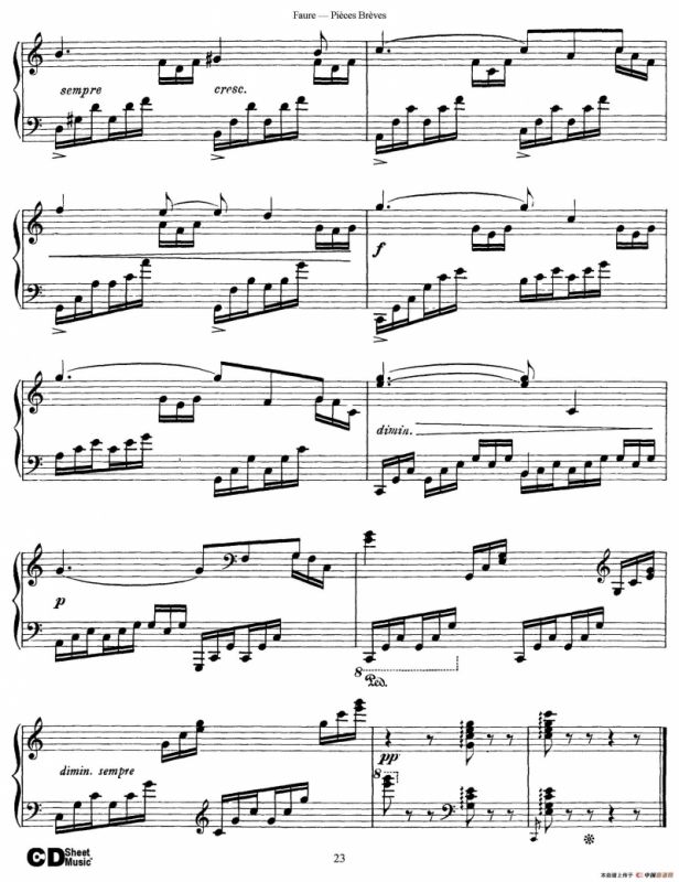 Pieces Breves Op.84（Ⅶ）