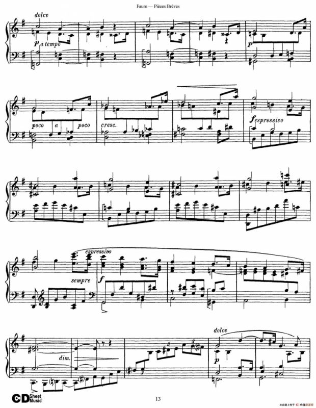 Pieces Breves Op.84（Ⅳ）