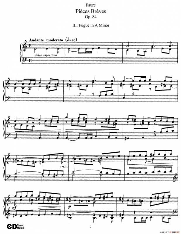 Pieces Breves Op.84（Ⅲ）