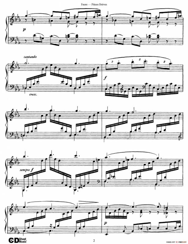 Pieces Breves Op.84（Ⅰ）