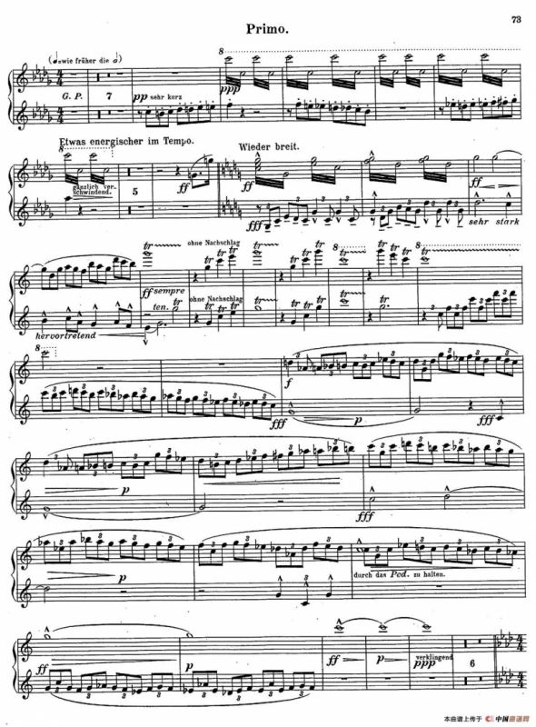 c小调第二交响曲“复活”（Ⅴ）（改编四手联弹版）