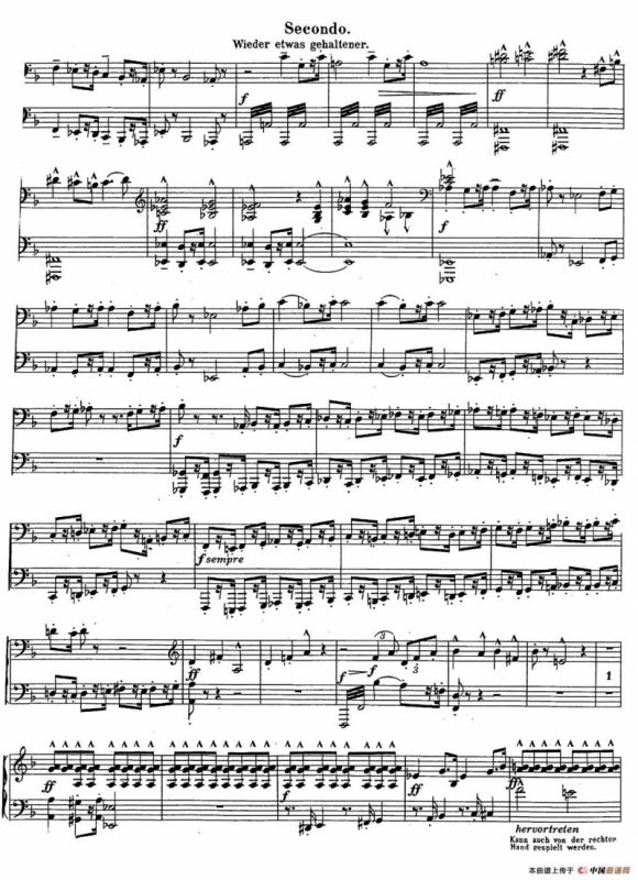 c小调第二交响曲“复活”（Ⅴ）（改编四手联弹版）