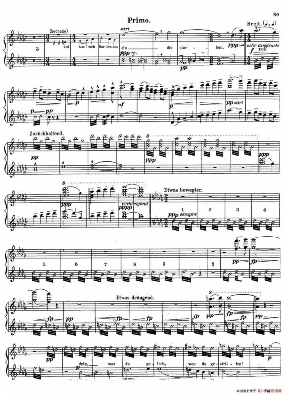 c小调第二交响曲“复活”（Ⅴ）（改编四手联弹版）