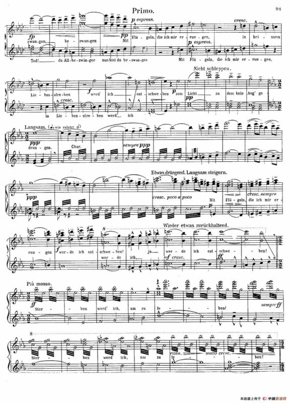 c小调第二交响曲“复活”（Ⅴ）（改编四手联弹版）