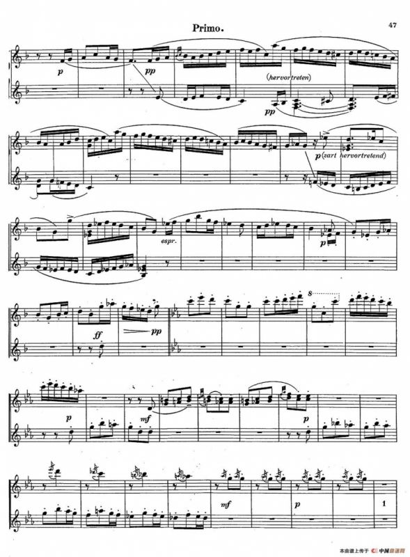 c小调第二交响曲“复活”（Ⅲ）（改编四手联弹版）